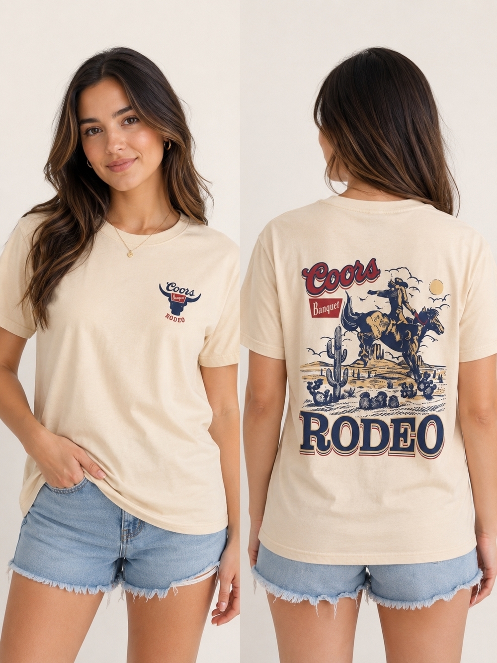Coors Rodeo Graphic Tee - Unisex Short Sleeve Size Mefium